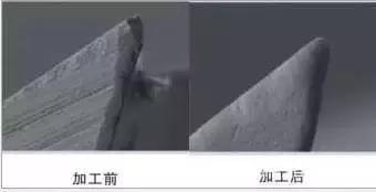 刀具鈍化對(duì)比
